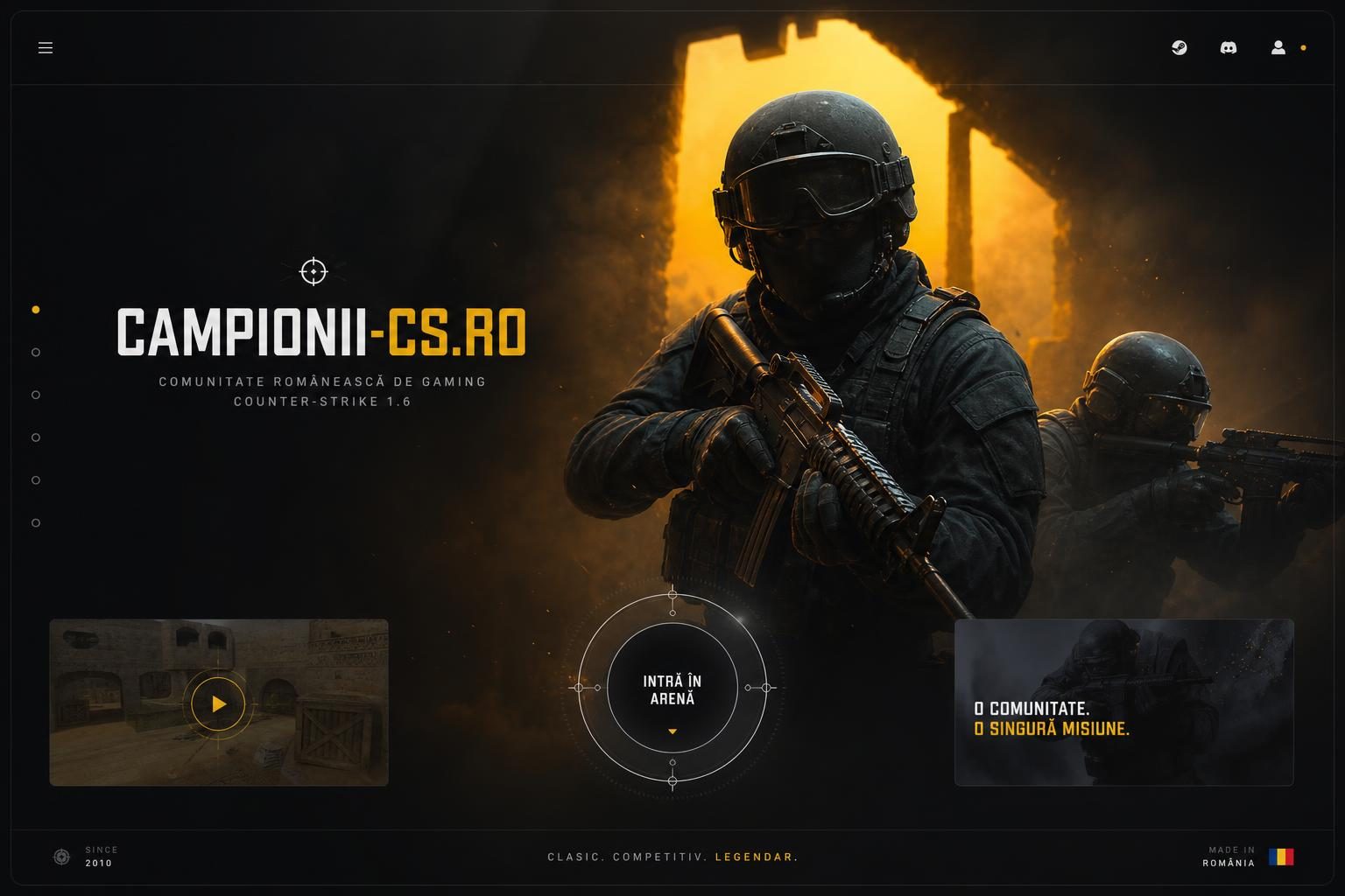 Atmosferă cinematică de Counter-Strike 1.6 în comunitatea CAMPIONII-CS.RO